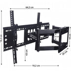 Support TV mural orientable et inclinable