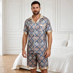 Pyjama en soie homme court luxe